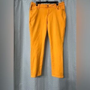 Bright Orange Skinny Pants